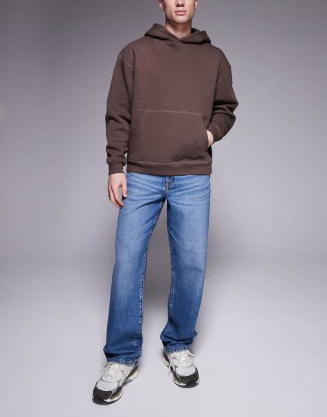 ASOS DESIGN – Baggy jeans i mellanblå tvätt - view 1