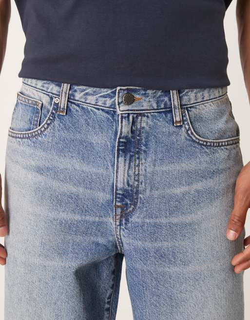 ASOS DESIGN – Baggy jeans i mellanblå tvätt, 2 av 5