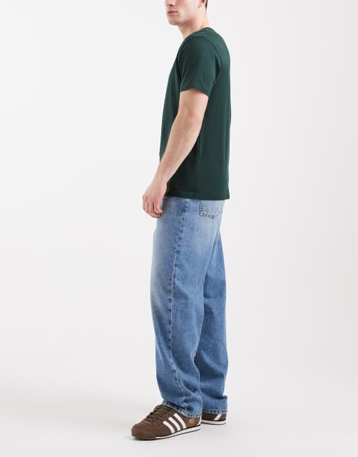 ASOS DESIGN - Baggy jeans i mid wash blue, 2 af 5