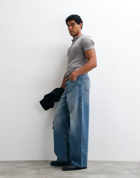 ASOS DESIGN - Baggy jeans i mid wash blue - view 1