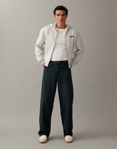 ASOS DESIGN - Baggy jeans i overfarvet blå - view 1