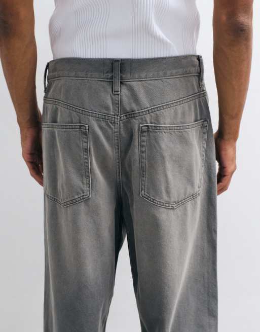 ASOS DESIGN baggy jeans i tvättad grå, 4 av 5