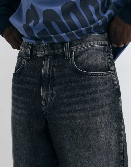 ASOS DESIGN baggy jeans i tvättad grå, 4 av 5