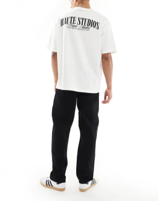 ASOS DESIGN baggy jeans in black 