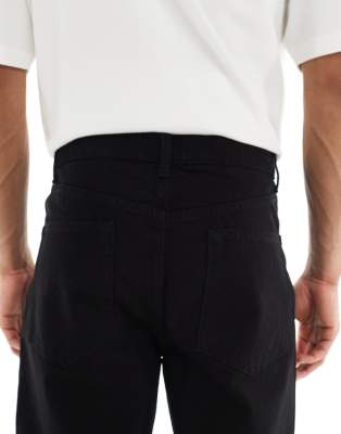 ASOS DESIGN baggy jeans in black 