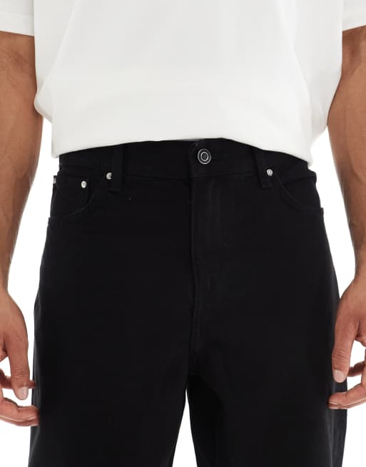 ASOS DESIGN baggy jeans in black 