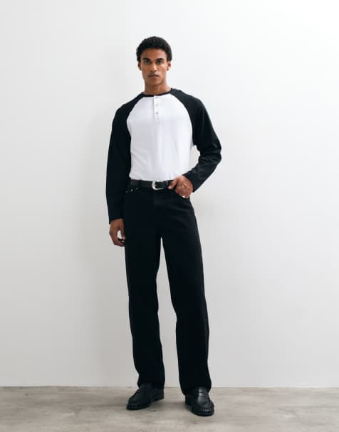 ASOS DESIGN baggy jeans in black - view 1