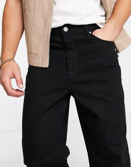 ASOS Design Baggy Utility Jeans with Zip Detail