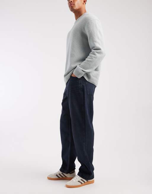 ASOS DESIGN - Baggy jeans in blauw met donkere wassing, 2 van 5