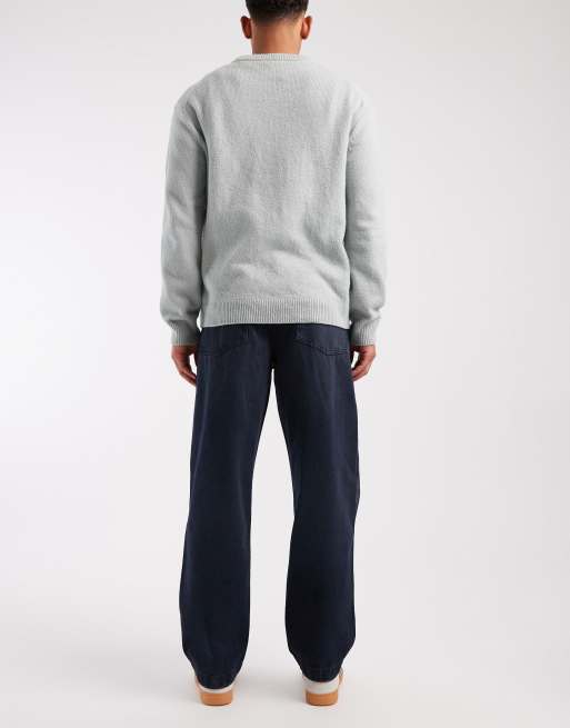 ASOS DESIGN - Baggy jeans in blauw met donkere wassing, 3 van 5
