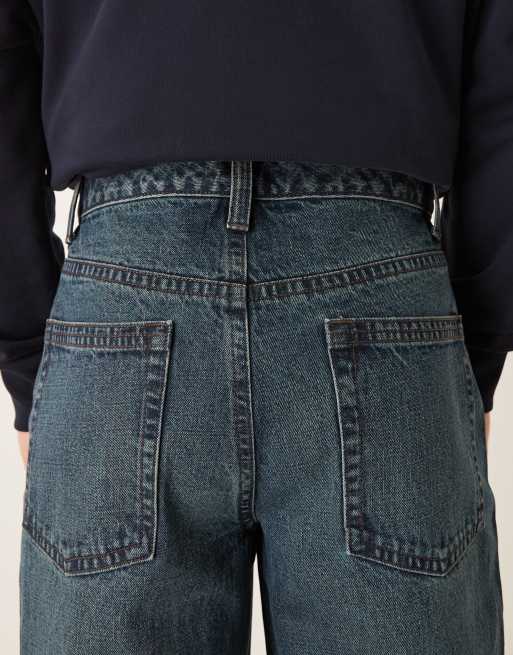 ASOS DESIGN - Baggy jeans in blauw met donkere wassing, 5 van 5
