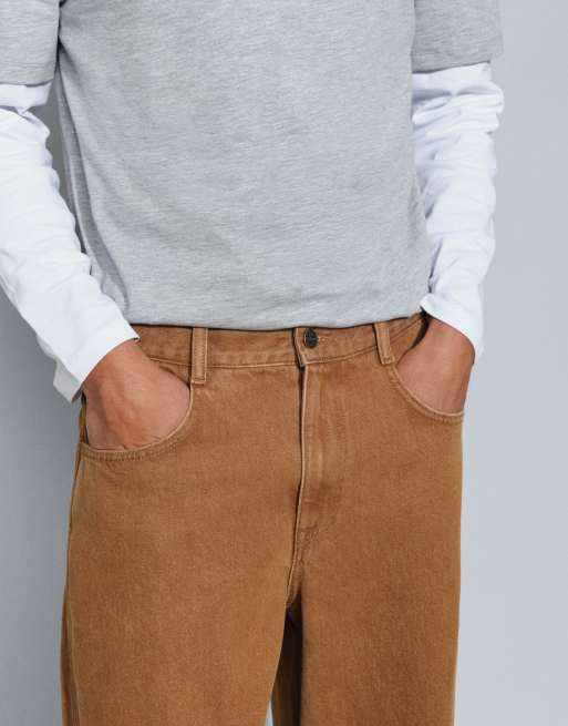 ASOS DESIGN Baggy-Jeans in Braun, 4 von 5