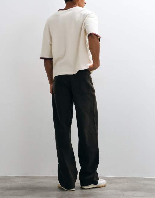 ASOS DESIGN baggy jeans in brown, 2 of 5