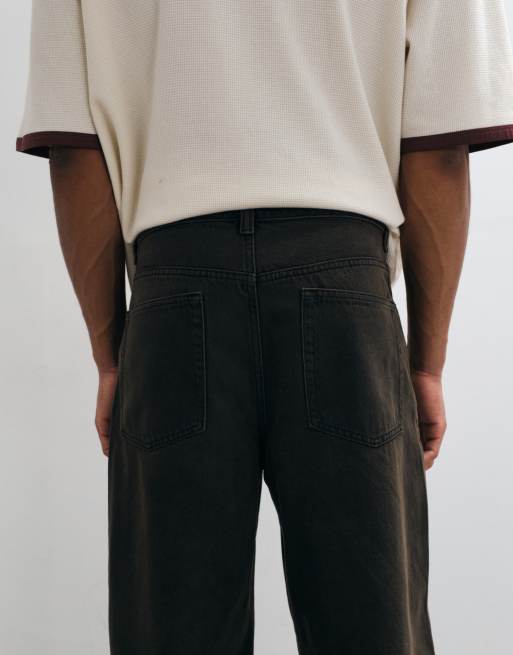 ASOS DESIGN baggy jeans in brown, 5 of 5