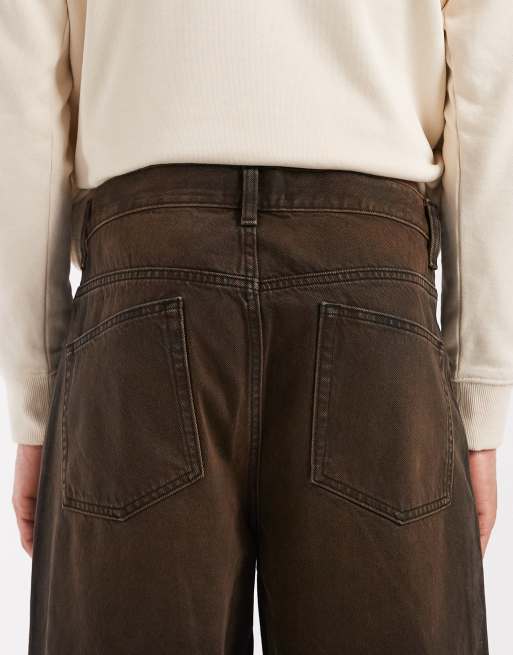 ASOS DESIGN - Baggy jeans in bruin met wassing, 5 van 5
