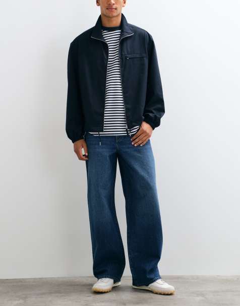 ASOS DESIGN baggy jeans in dark wash blue - view 1