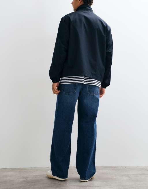 ASOS DESIGN baggy jeans in dark wash blue, 3 of 9