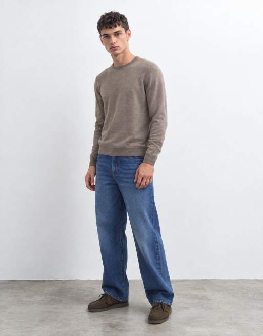 ASOS DESIGN baggy jeans in dark wash blue, 6 of 9
