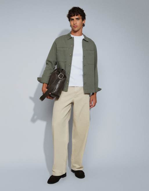 ASOS DESIGN baggy jeans in ecru, 2 of 5