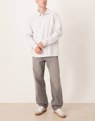 Asos Design Baggy Jeans In Gray