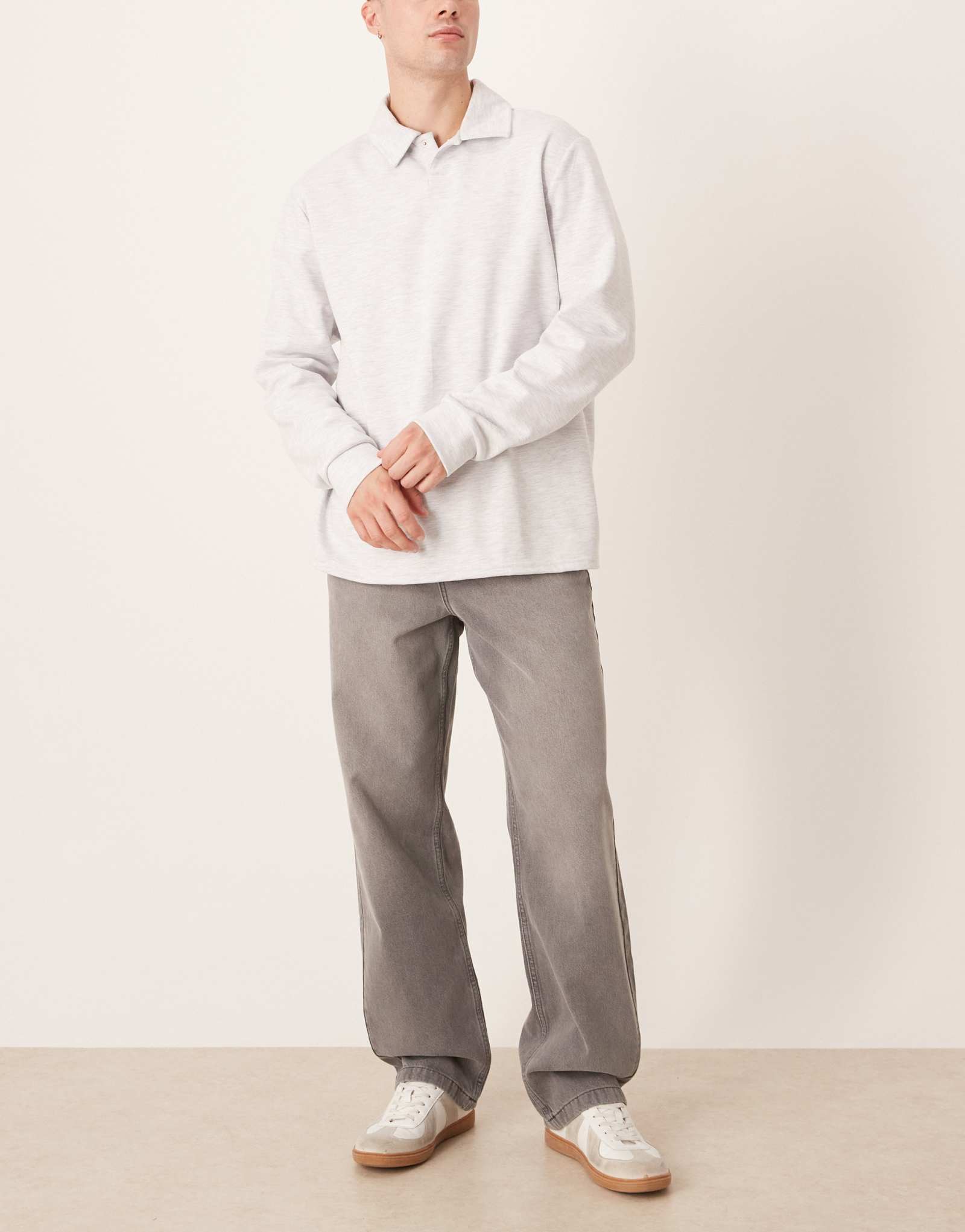 Мешковатые джинсы ASOS DESIGN серые