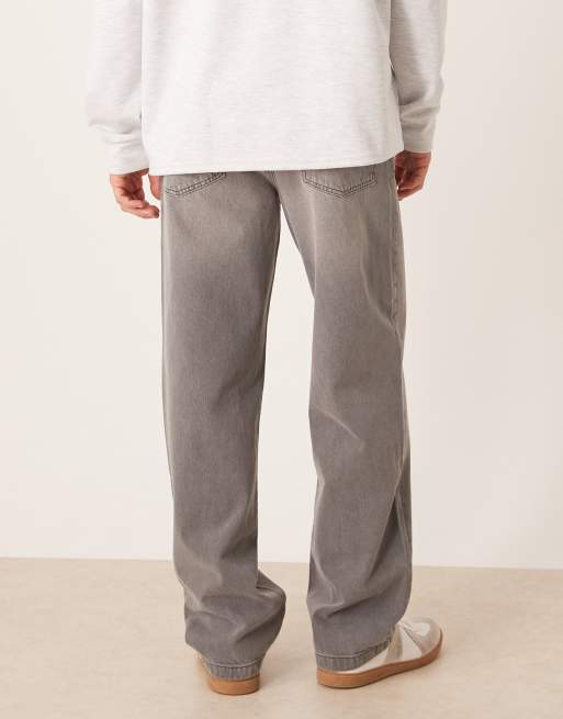 ASOS DESIGN baggy jeans in gray wash, 3 of 5
