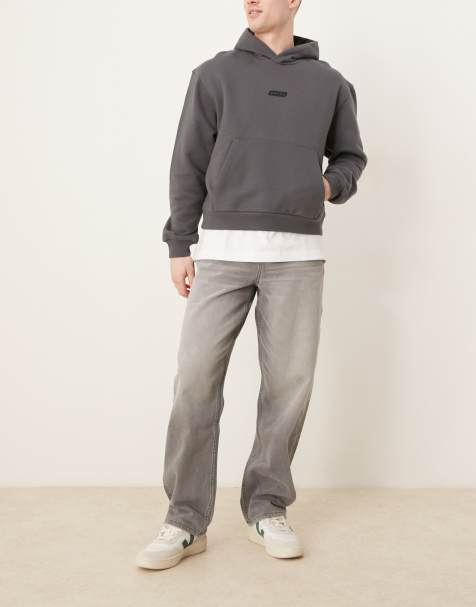 ASOS DESIGN baggy jeans in grey - view 1