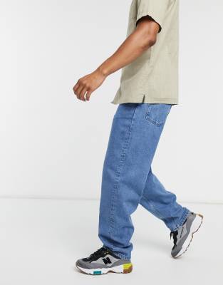 ASOS DESIGN baggy jeans in light stone