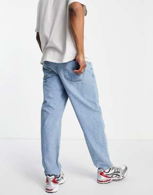 light stone washed jeans mens