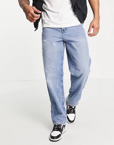 Skinny jeans in washed with abrasions ASOS Herren Kleidung Hosen & Jeans Jeans Skinny Jeans 
