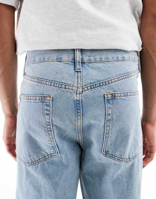 ASOS DESIGN baggy jeans in light stone wash 