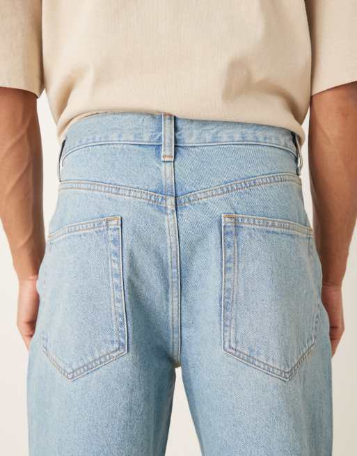 ASOS DESIGN baggy jeans in light wash blue, 4 of 5