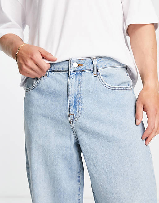 Baggy jeans in light wash ASOS Herren Kleidung Hosen & Jeans Jeans Baggy & Boyfriend Jeans 