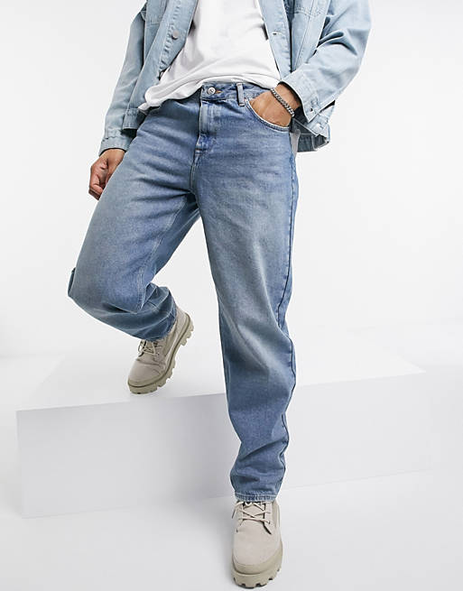 MBLUE Baggy jeans in wash ASOS Herren Kleidung Hosen & Jeans Jeans Baggy & Boyfriend Jeans 