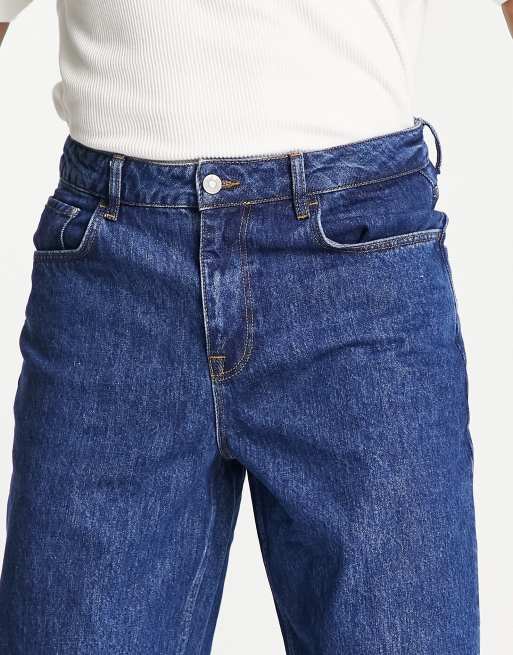 ASOS DESIGN baggy jeans in mid wash blue, 3 of 4