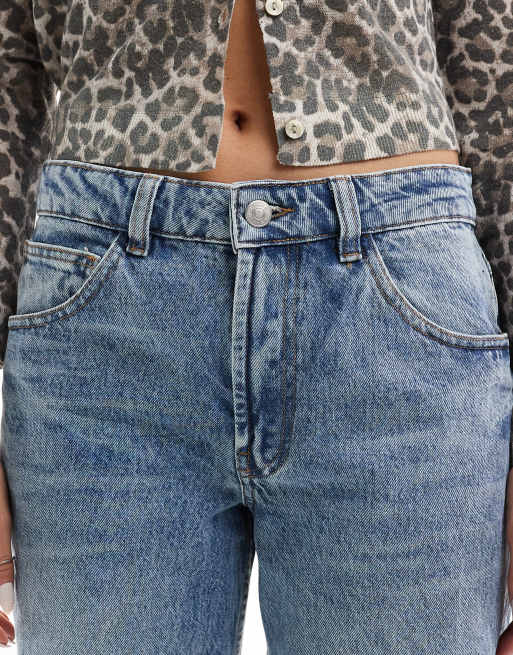 ASOS DESIGN baggy boyfriend jeans in mid wash