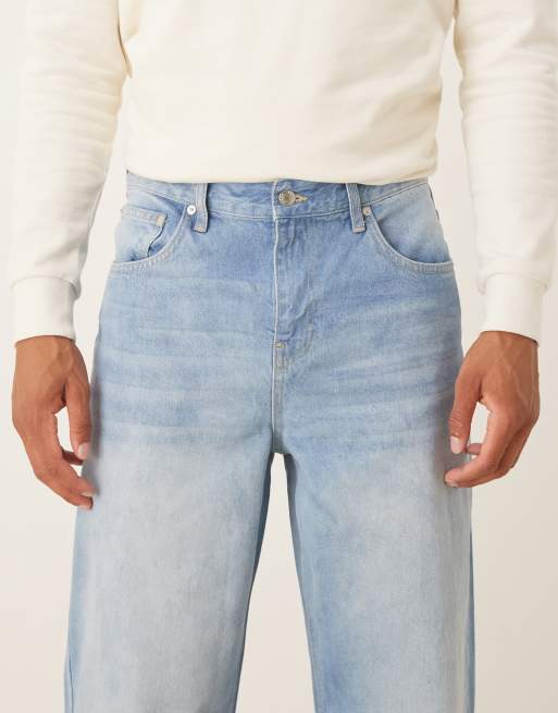 ASOS DESIGN baggy jeans in midwash denim, 4 of 5