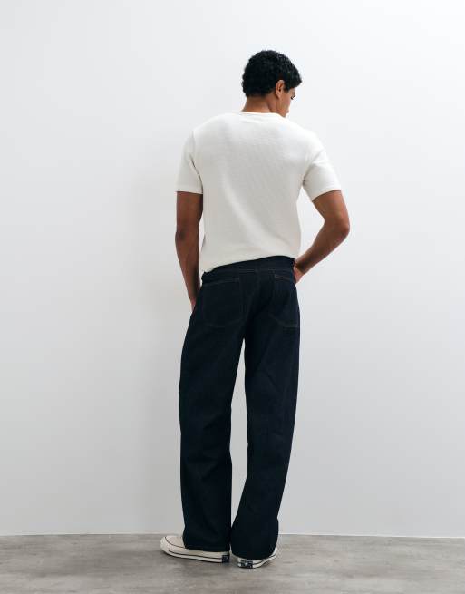 ASOS DESIGN baggy jeans in raw indigo, 5 of 5