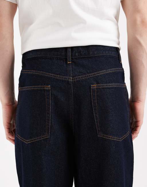 ASOS DESIGN baggy jeans in raw wash