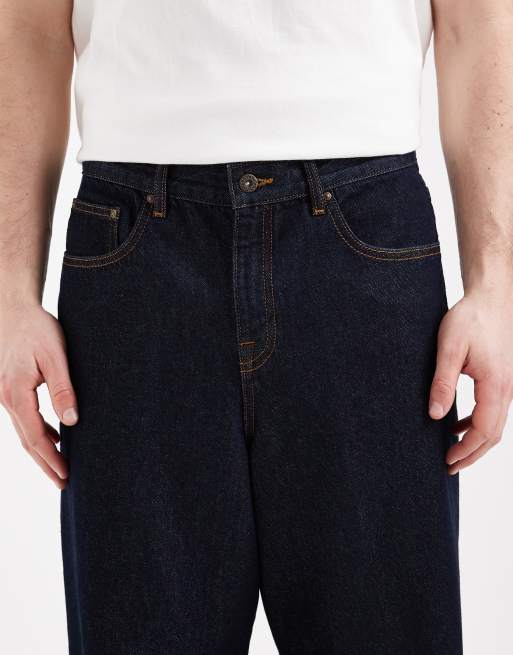 ASOS DESIGN baggy jeans in raw wash