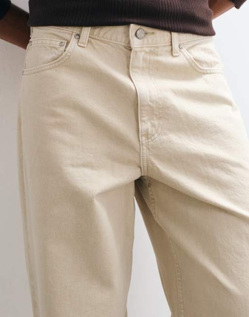 ASOS DESIGN baggy jeans in stone, 2 of 5