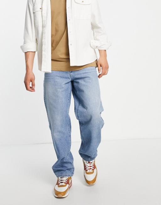 ASOS Design Baggy Utility Jeans with Zip Detail