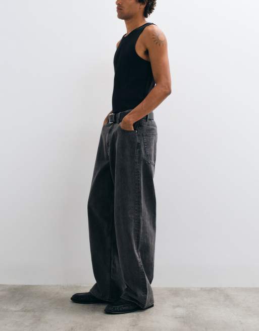 ASOS DESIGN – Baggy-Jeans in verwaschenem Schwarz, 3 von 5