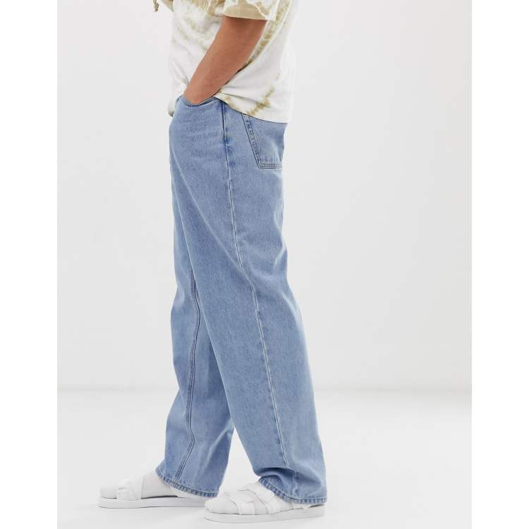 ASOS DESIGN baggy jeans in vintage light wash
