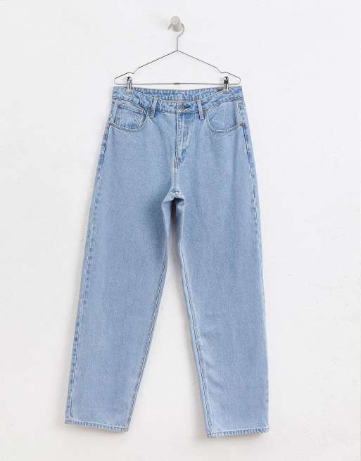 Asos Design Baggy Jeans In Vintage Light Wash Asos