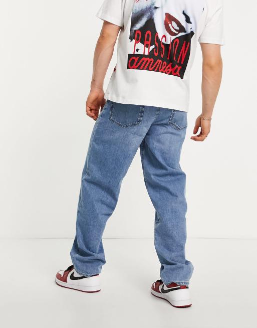 ASOS DESIGN baggy jeans in vintage mid wash, 2 of 4