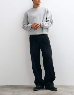 Asos Design Baggy Jeans In Black