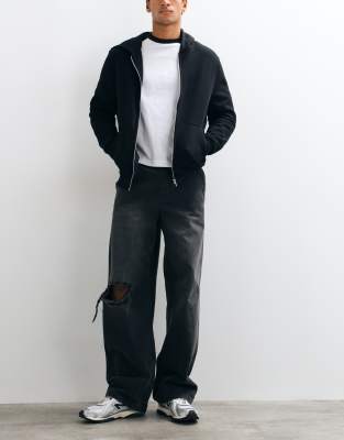 Asos Design Baggy Jeans In Blue