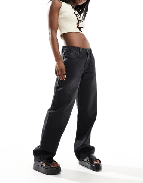 ASOS DESIGN  baggy  jeans in washed black - view 1