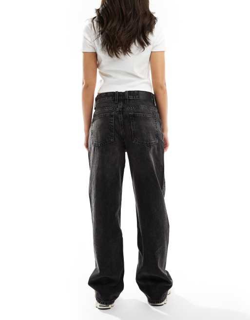 ASOS DESIGN baggy jeans in washed black